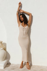 Come Back To Me Maxi Dress Beige
