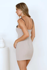 In My Element Mini Dress Tan