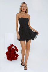 Imagine It Strapless Mini Dress Black