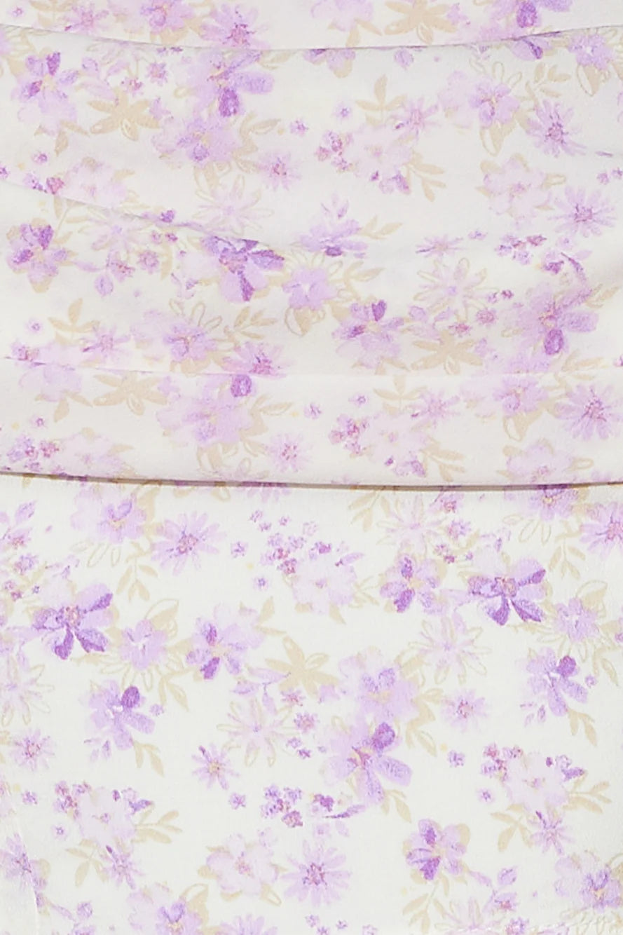 Island Escape Crop Top Purple