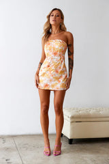 It's Heating Up Mini Dress Yellow