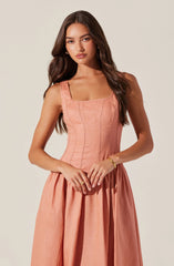 Thierry Linen Midi Dress