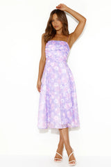 Land Of Wonder Midi Dress Purple