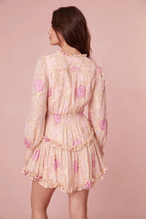 Spruce Ruffle Mini Dress