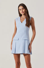 Sleeveless Tweed Mini Dress