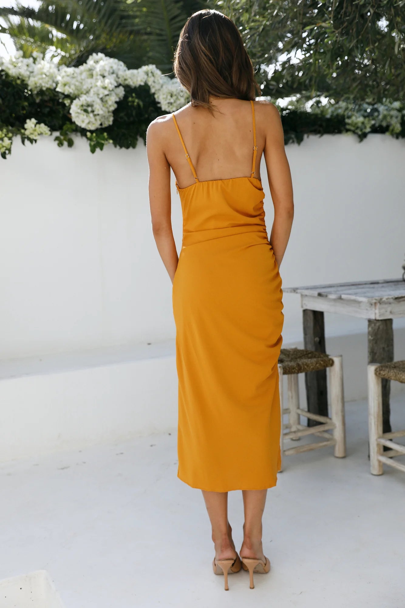 Heartfelt Confession Midi Dress Mustard