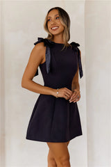Holiday Hype Mini Dress Black