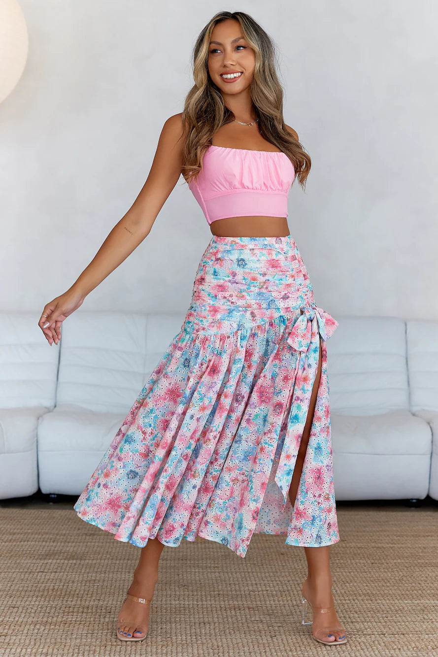 Just My Type Crop Top Pink