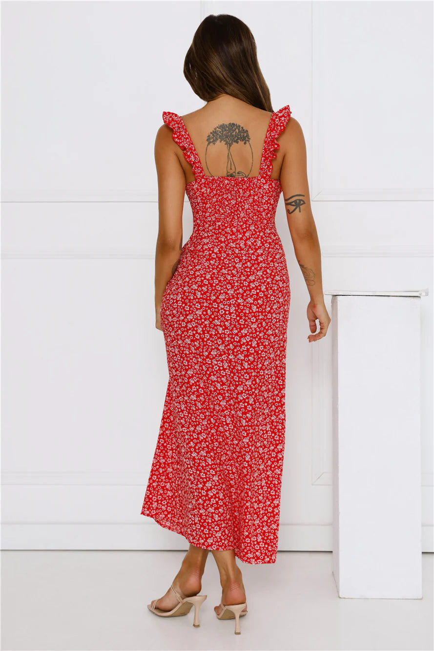 Here To Slay Maxi Dress Red