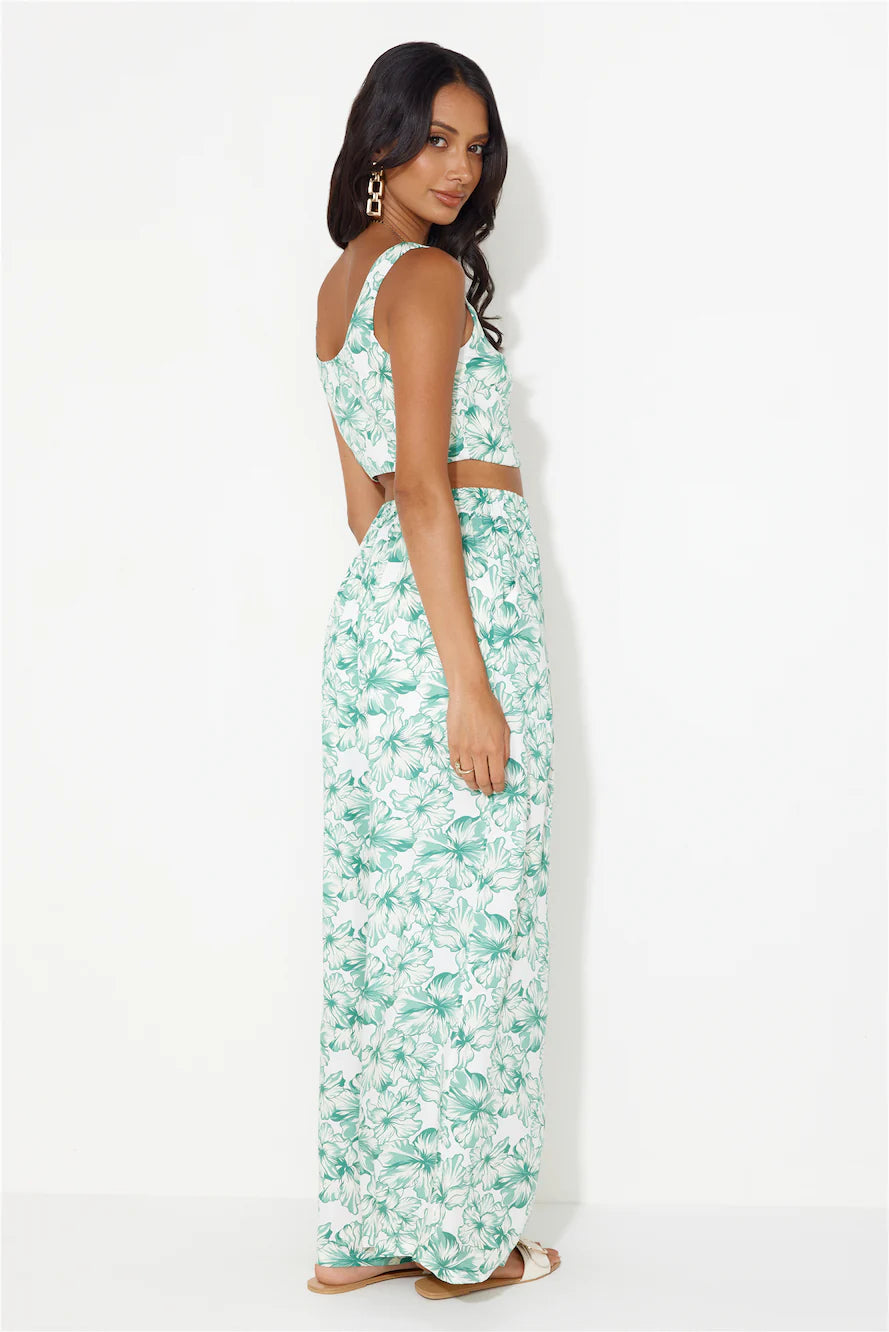 Island Tree Breeze Crop Top Green