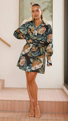 Annika Mini Dress - Noir