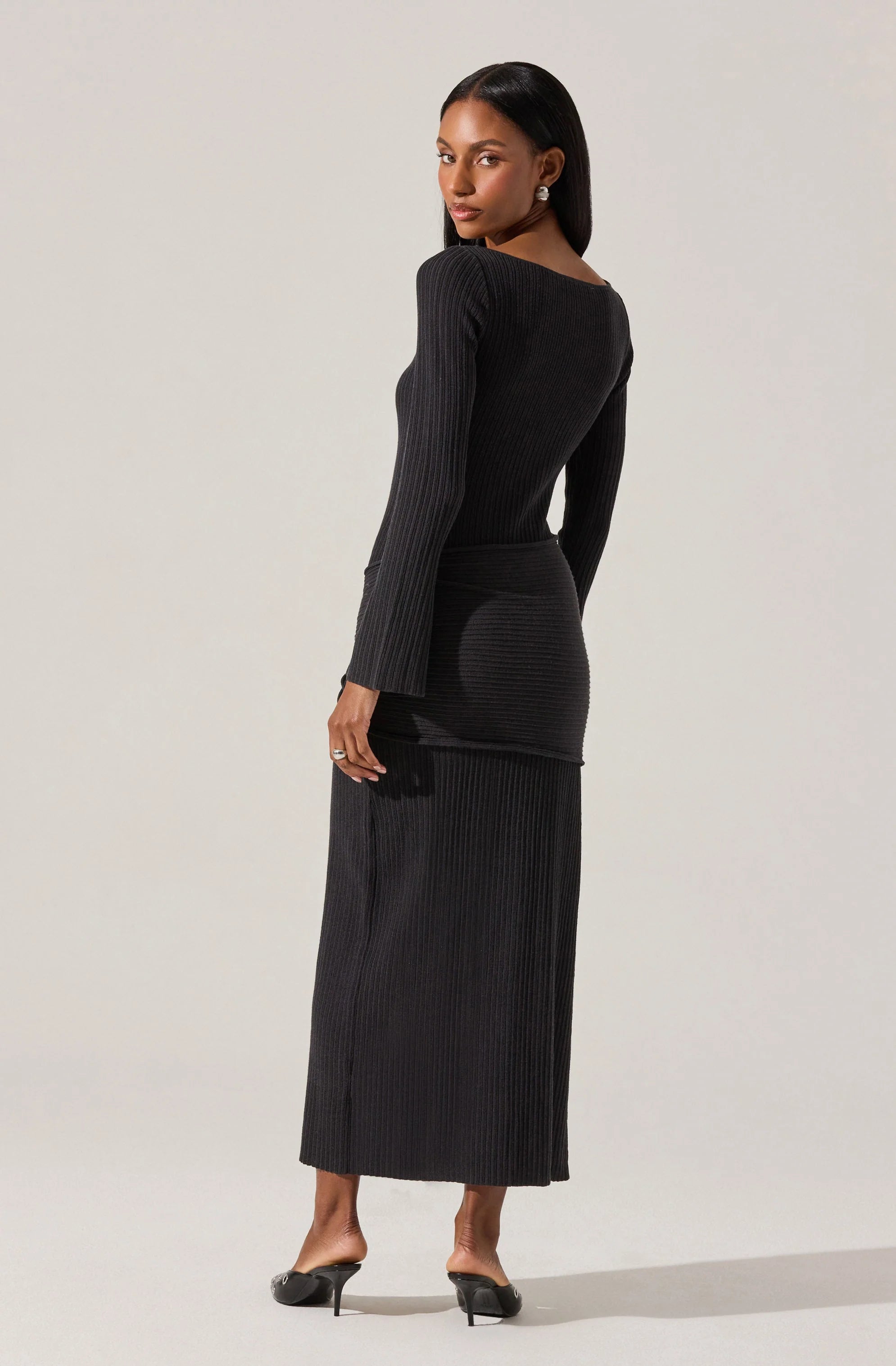 Arwyn Ribbed Layered Sweater Dress