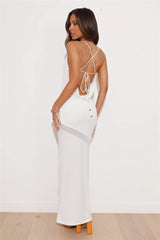Hotter Than All Maxi Dress White