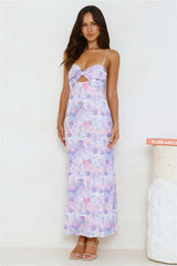 Lavender Tides Mesh Maxi Dress Lilac
