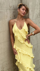 Sophia Maxi Dress - Lemon