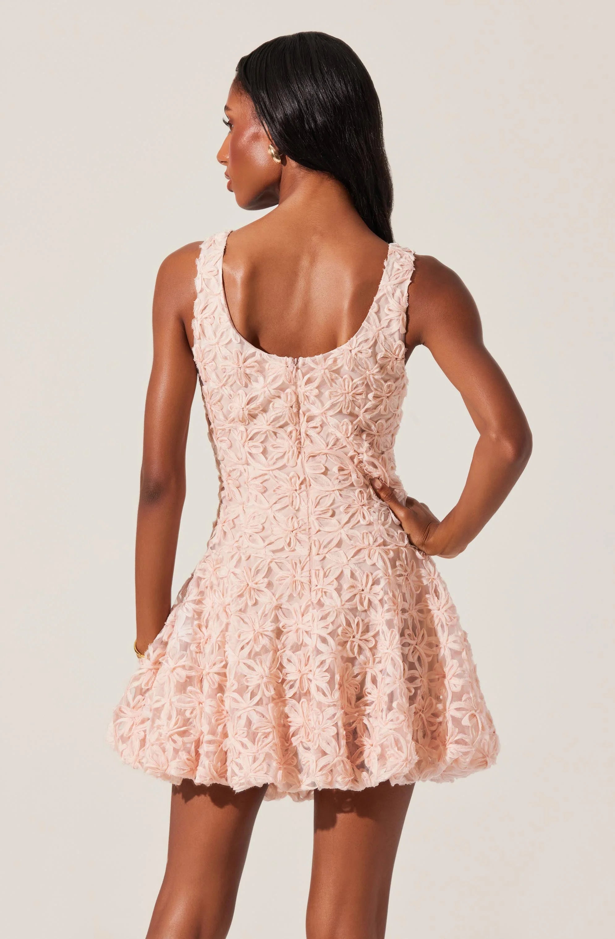 Fable 3D Floral Bubble Dress