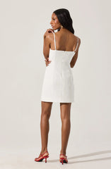 Bow Detail Bustier Mini Dress