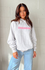 Beginning Grey Marl Bubble Hoodie