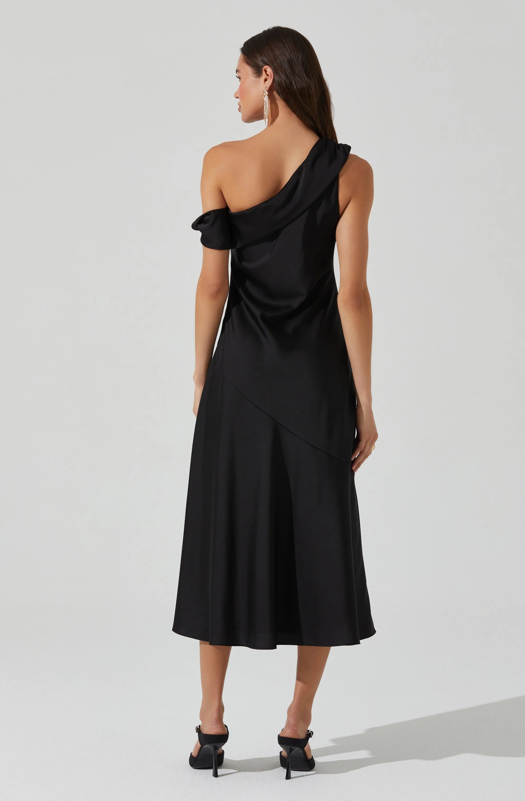 Orissa Satin Off Shoulder Dress