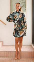 Annika Mini Dress - Noir
