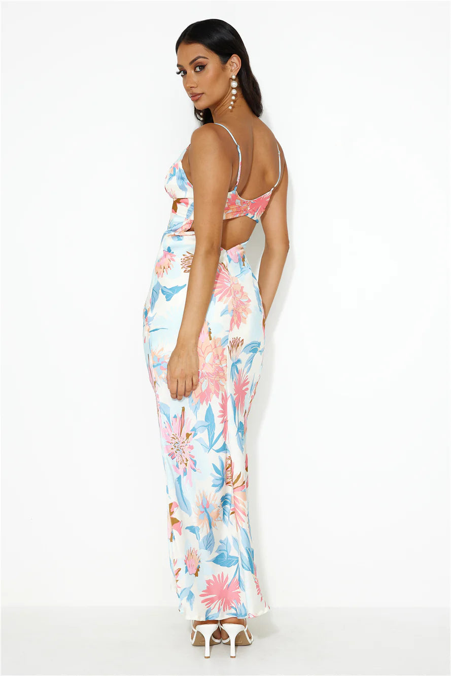 Her Own Skin Maxi Dress Blue