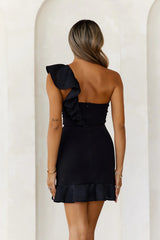 Lavish Soirées Mini Dress Black