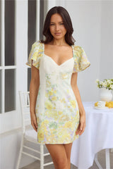 Jasmine Breeze Short Sleeve Mini Dress Multi