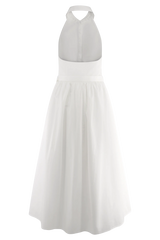 Cindy Collared Midi Dress - White