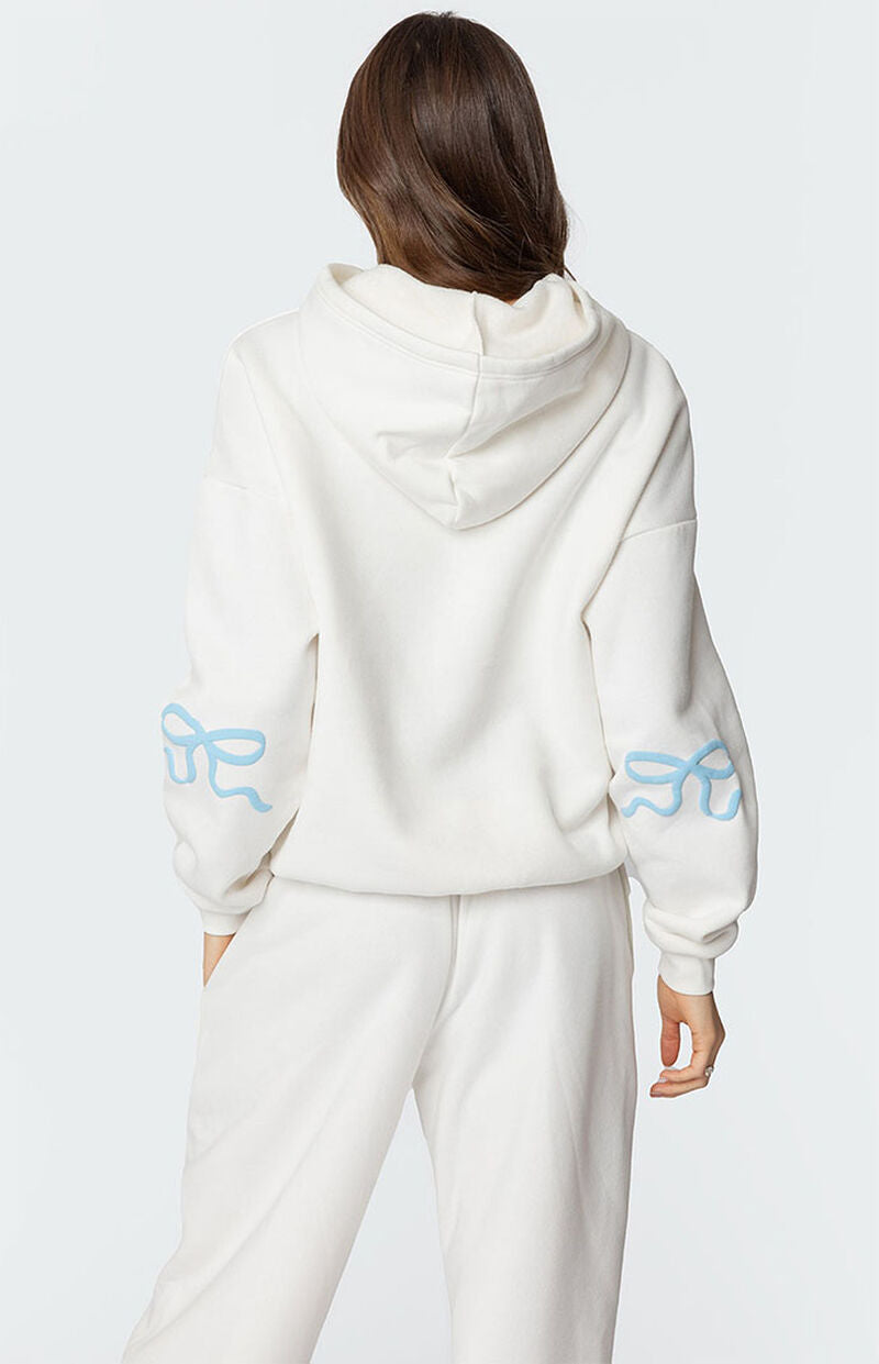 Edikted Bonney Bow Detail Hoodie