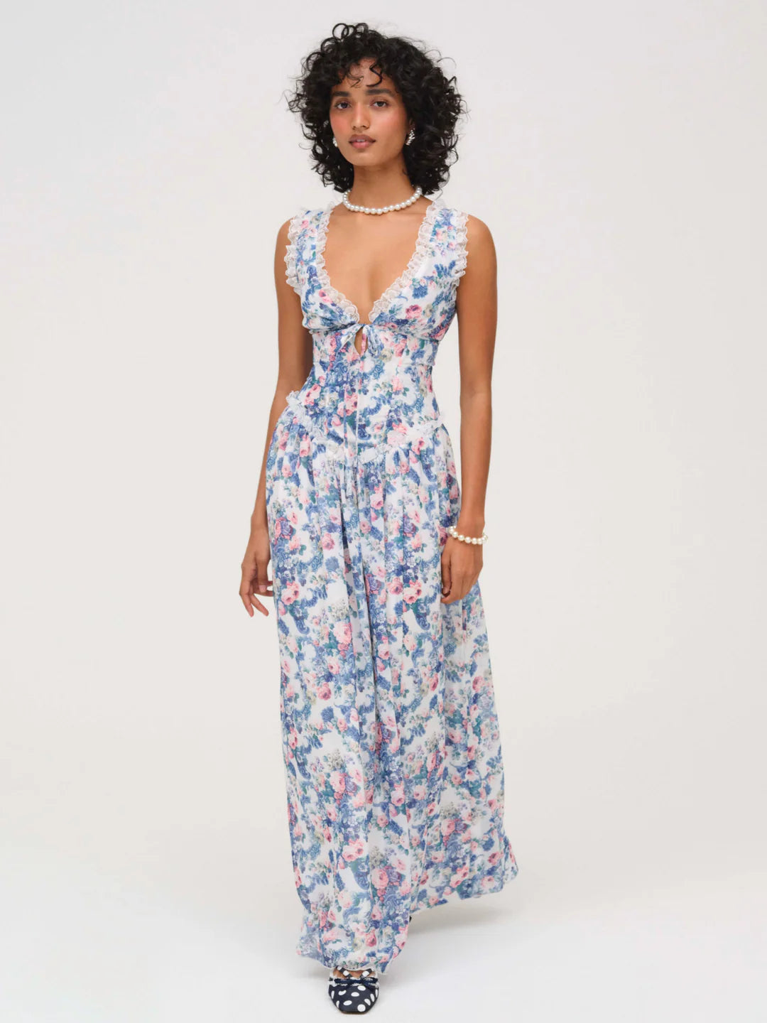 Audrey Floral Maxi Dress
