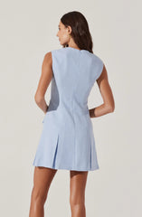 Sleeveless Tweed Mini Dress