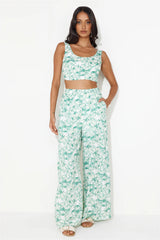 Island Tree Breeze Crop Top Green