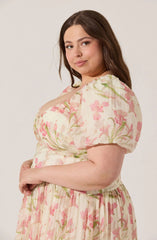 Sasilia Floral Puff Sleeve Dress