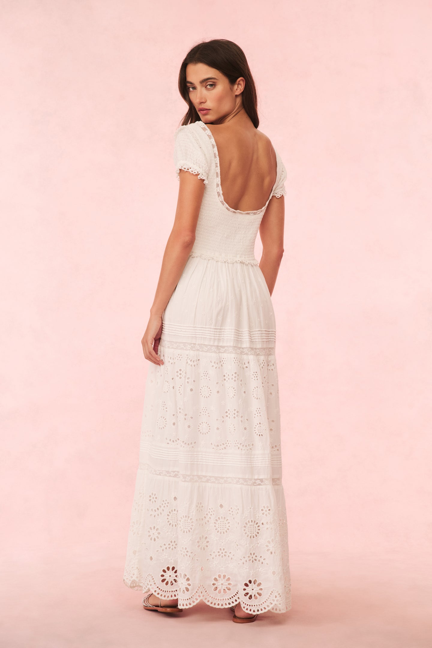 Bisolet Eyelet Lace Maxi Dress