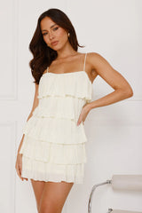 Join The Fiesta Plisse Mini Dress Yellow