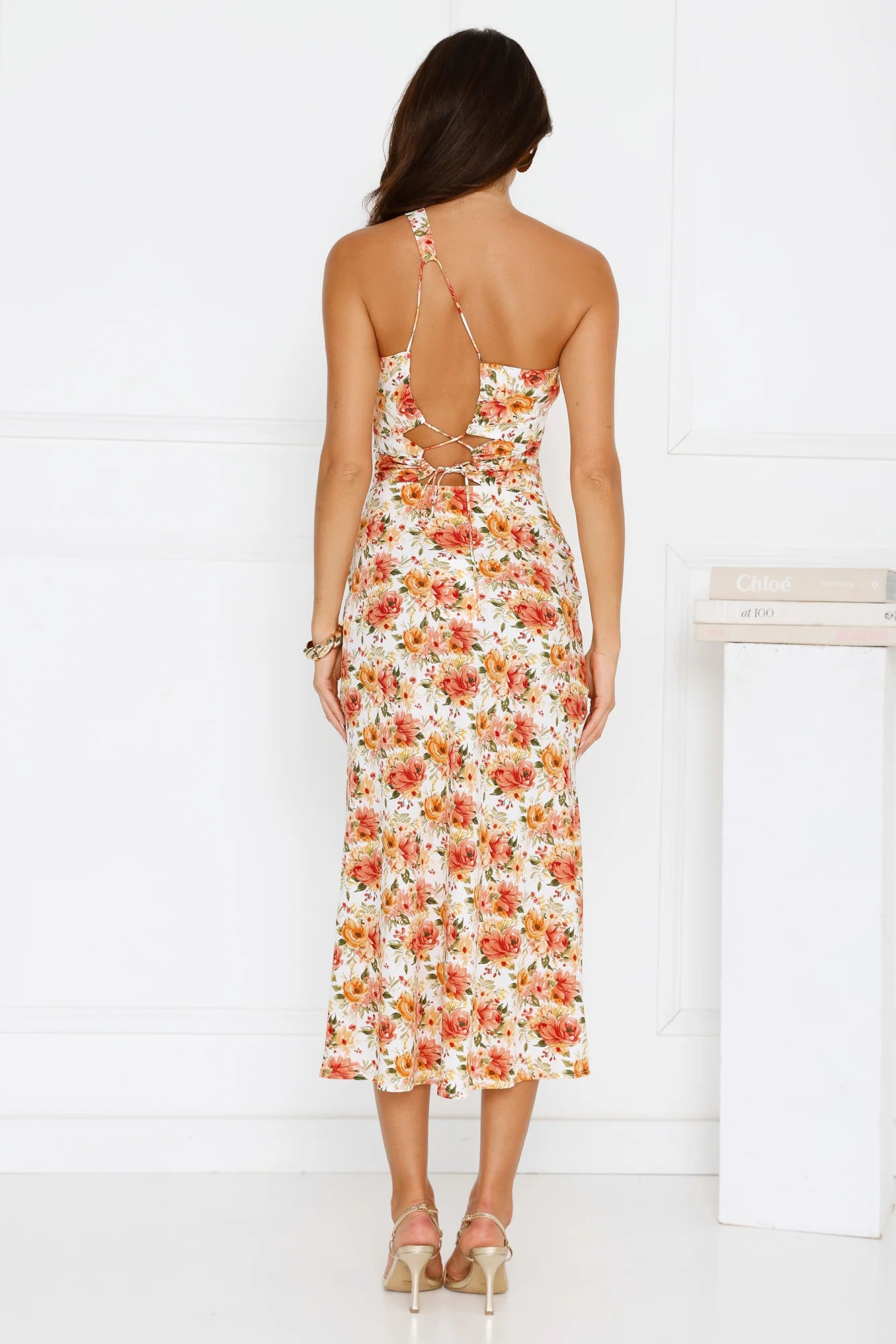 Happy Girl Era One Shoulder Midi Dress Floral