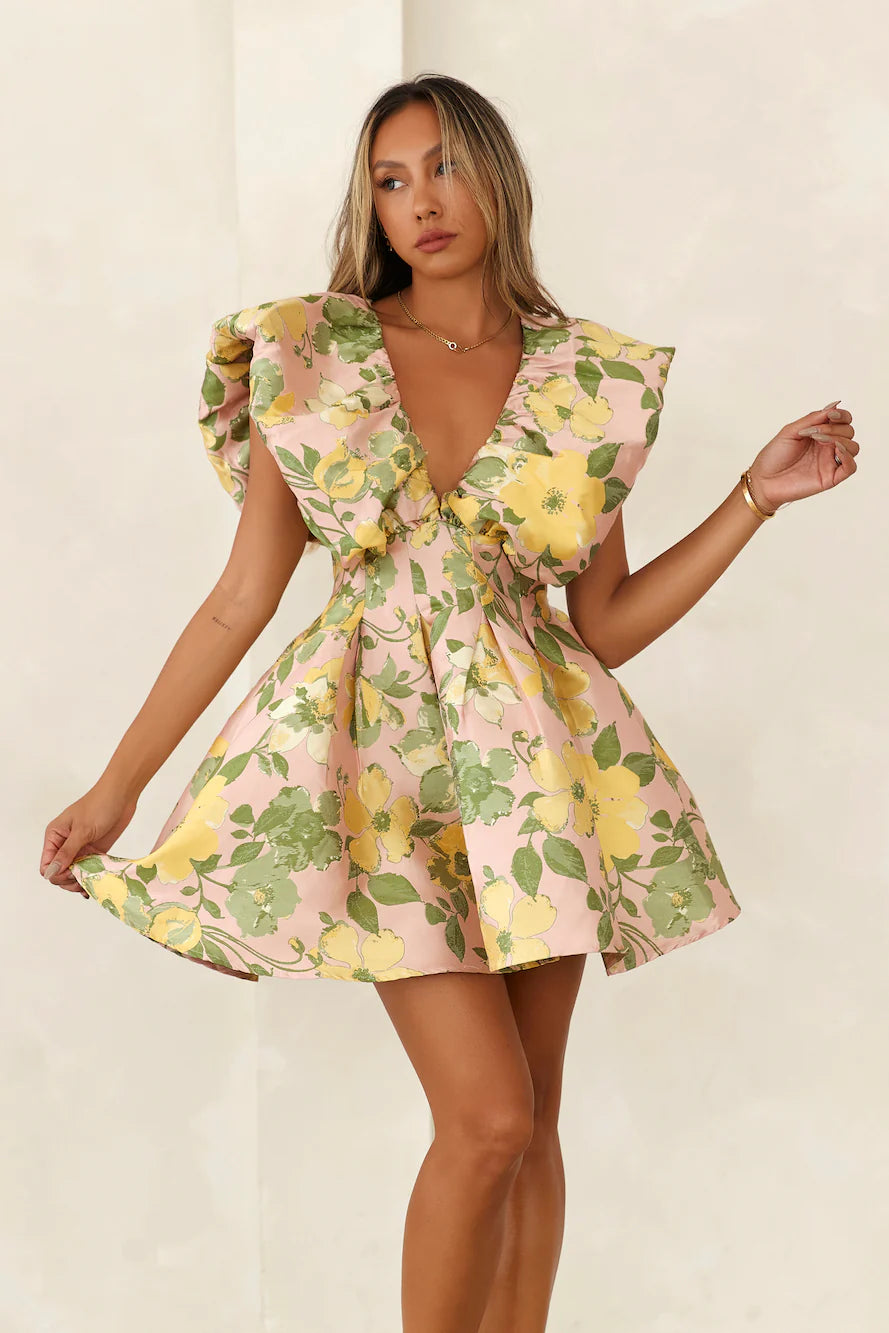 It's Giving Class Mini Dress Multi