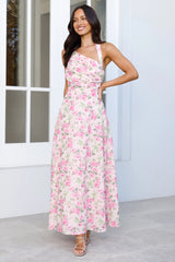 La Botanique Halter Maxi Dress Pink