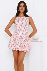 Just A Girl Bubble Mini Dress Pink