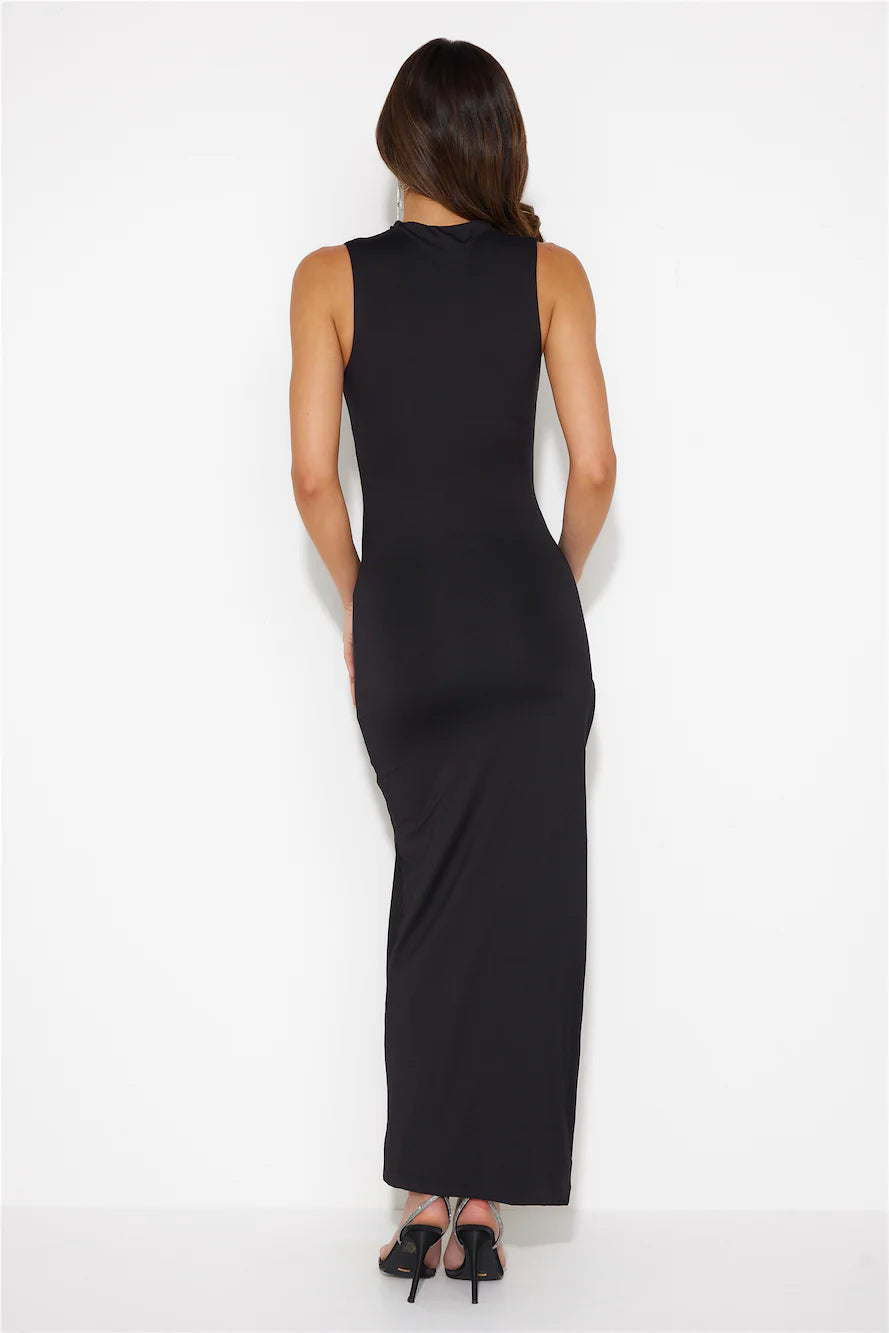 Higher Level Midi Dress Black