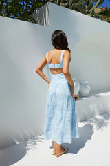 Porcelain Princess Maxi Dress in Blue