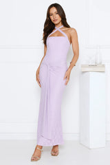 Kissed By Stars Halter Maxi Dress Purple