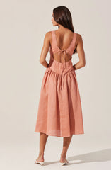 Thierry Linen Midi Dress