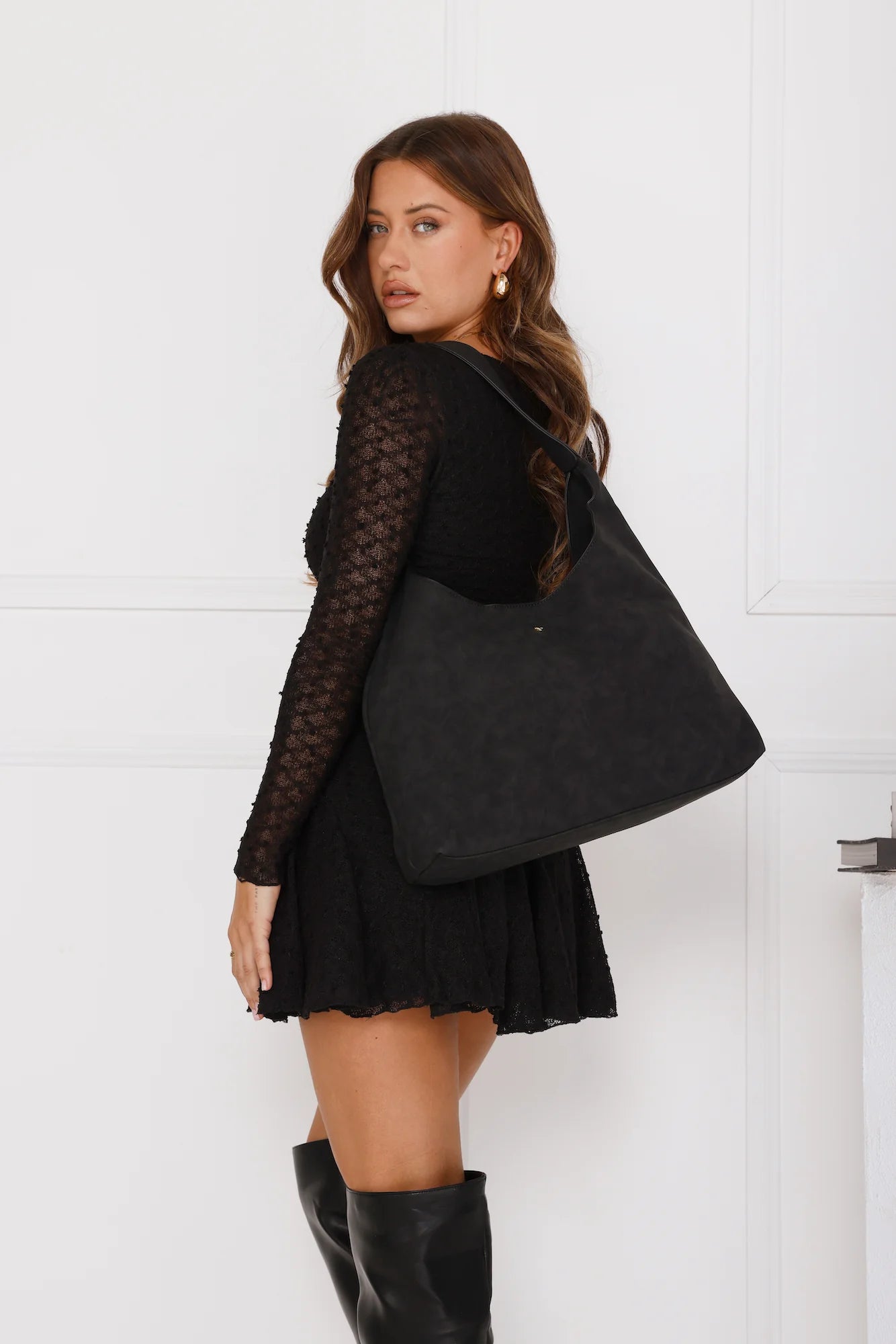 Jami Bag Black Suede