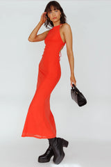 Genova Strappy Back Maxi Dress Coral