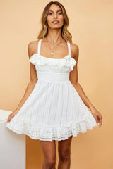 Hey Little Heartbreaker Dress White