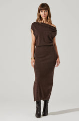 Val One Shoulder Sweater Dress
