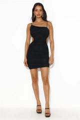 It's About You Mesh Mini Dress Black