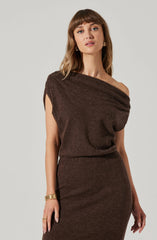 Val One Shoulder Sweater Dress