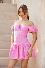 Lagoons In Summer Mini Dress Pink
